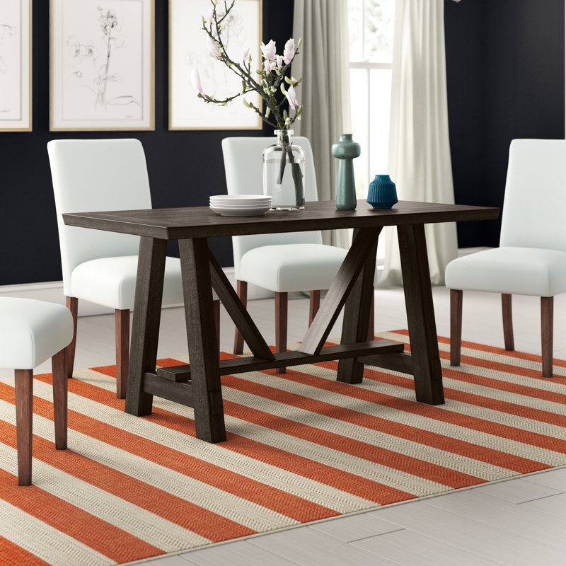 Leming Farmhouse Style Trestle Dining Table & Reviews Joss & Main